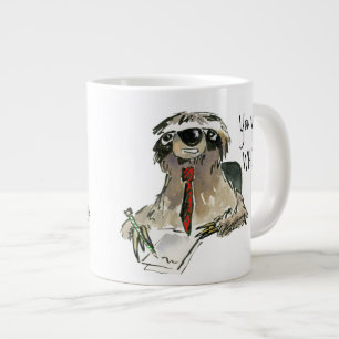 Tecknad Sloth Office Large Mugg Jumbo Mugg
