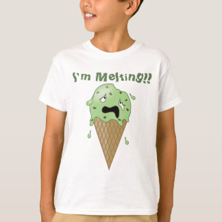 Tecknad smälter glasskotte (den smälter t shirt