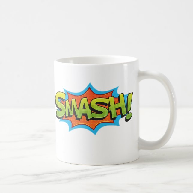 Tecknad Smash! Kaffemugg (Höger)