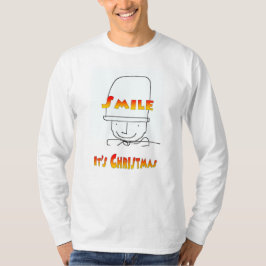 Tecknad Smile Det är julens Långärmad T Shirt