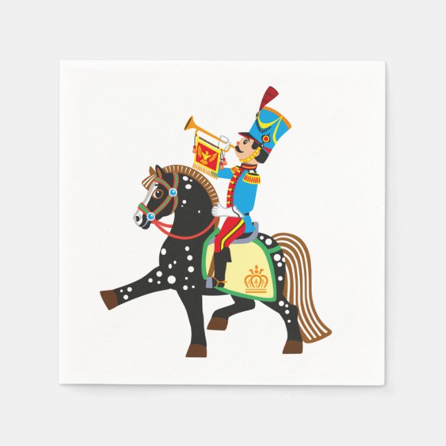 tecknad soldat pappersservett (Framsidan)