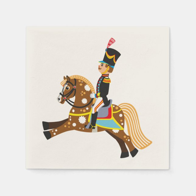 tecknad soldat pappersservett (Framsidan)