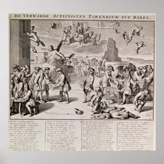 Tecknad som lamslår det katastrofala experimentet poster (Framsidan)