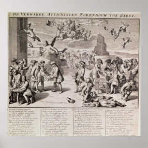 Tecknad som smäda i skrift det katastrofala poster