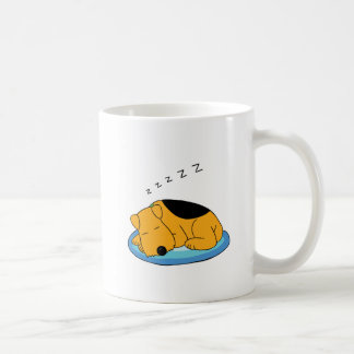 Tecknad som snarkar valphundmuggen kaffemugg