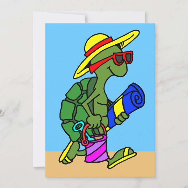 Tecknad Sommarturturturturturinbjudan Inbjudningar (Framsida)