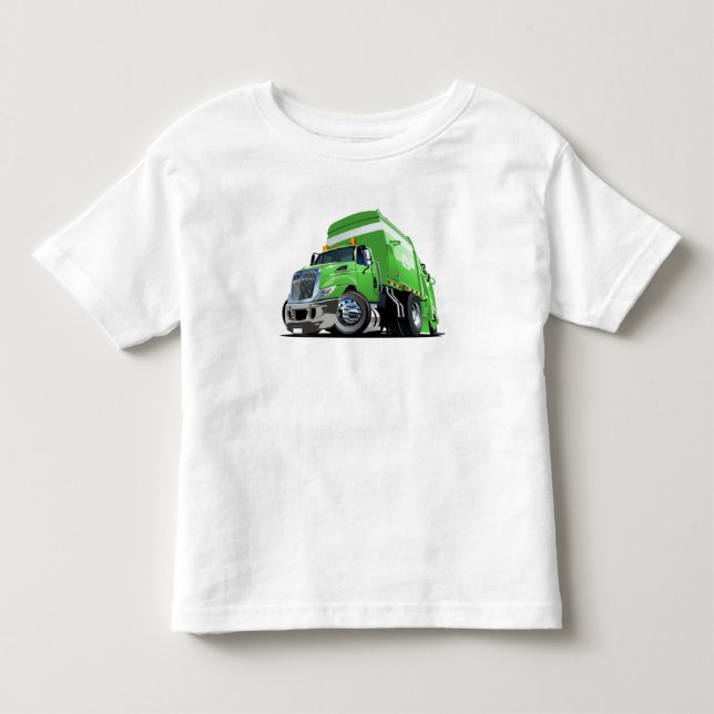Tecknad sopor lastbil t shirt (Framsida)