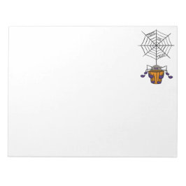 Tecknad Spider hängande från Webben-hållare Bucket Anteckningsblock