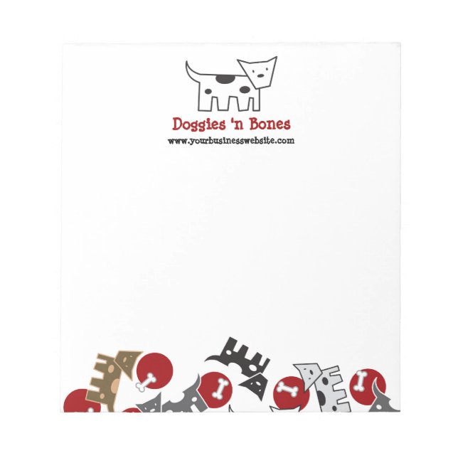 Tecknad Spott-dockor och block Cute Roligt Puppy-H (Framsida)