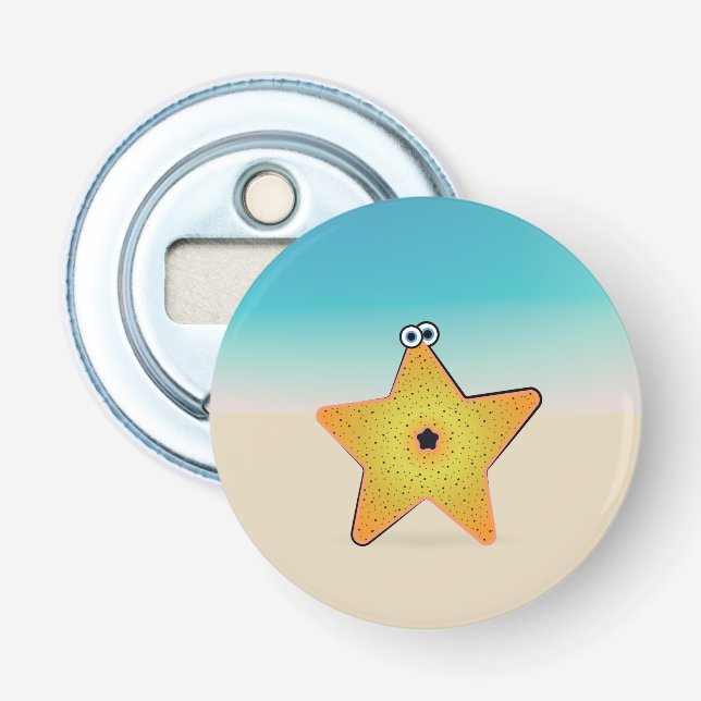 Tecknad Starfish Flasköppnare (Framsidan)