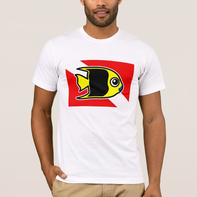 Tecknad Sten Beauty Dive Flagga Tee (Framsida)