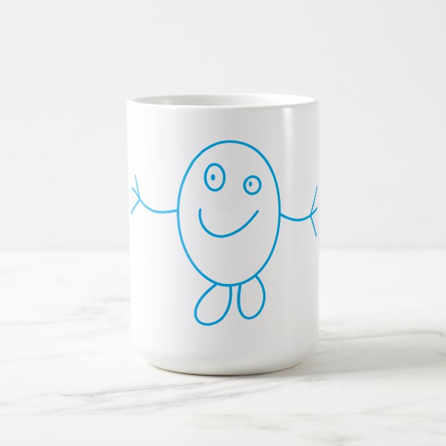 Tecknad Stick Man Mugg (Center)