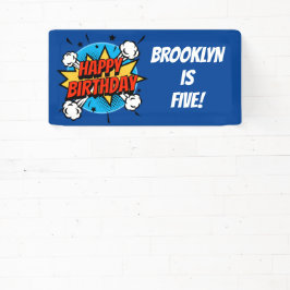 Tecknad stil Birthday Boy typography stänk