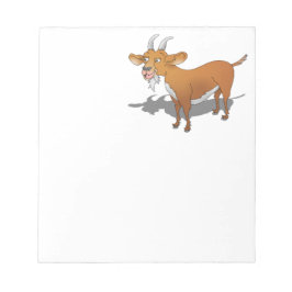 Tecknad stil brun get anteckningsblock