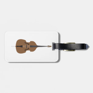 Tecknad Stil Dubbla Bass Bagagebricka