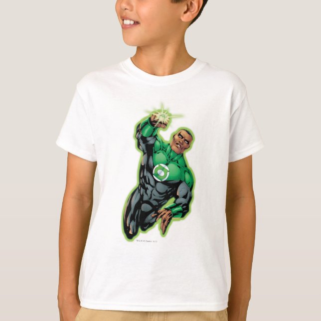 Tecknad Stil - flyger uppåt T Shirt (Framsida)