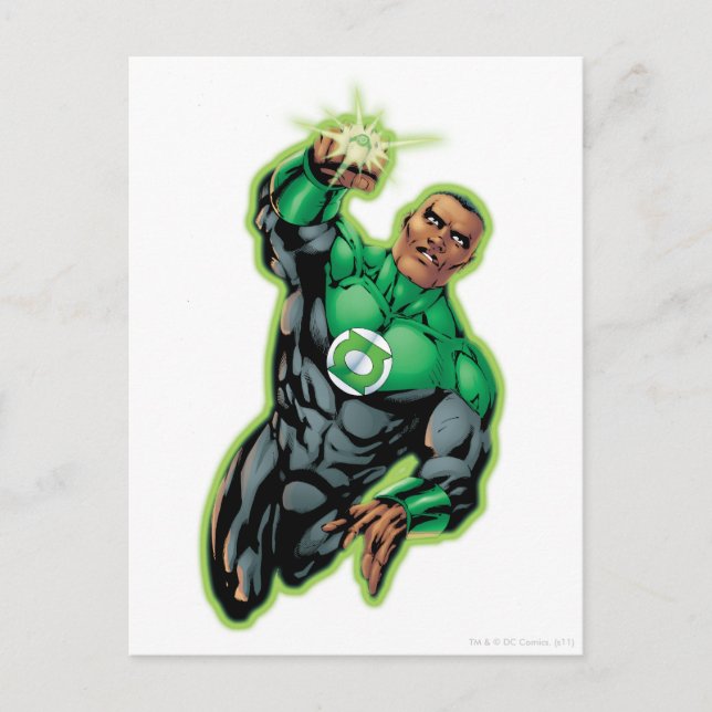 Tecknad Stil - flyger uppåt Vykort (Framsida)