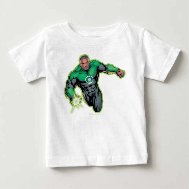 Tecknad Stil - Grönt Lantern T-shirt (Framsida)