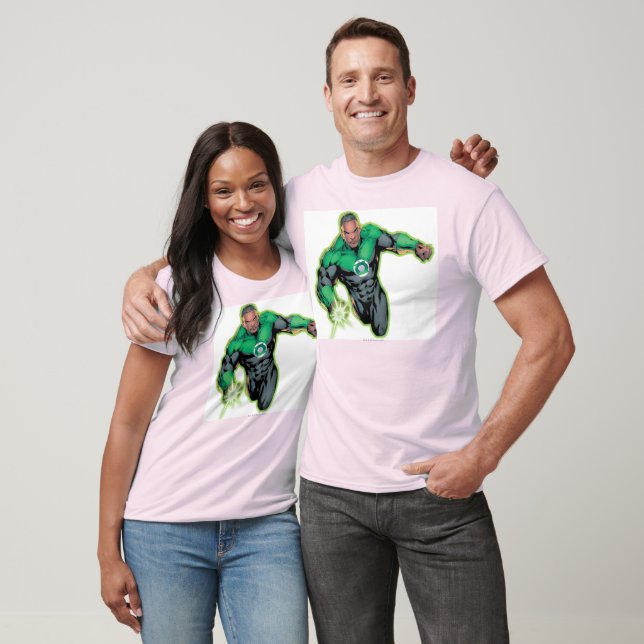 Tecknad Stil - Grönt Lantern Tee (Unisex)