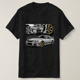 Tecknad Stil GT-R Skyline R34 T Shirt