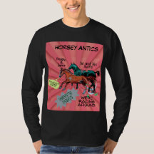 tecknad stil horsey antics T-Shirt