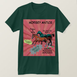 tecknad stil horsey antics T-Shirt