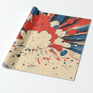 Tecknad Stil-konsexplosion (4) Presentpapper