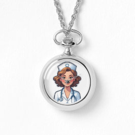 Tecknad Stil Nurse - Cute Medical Hero Armbandsur