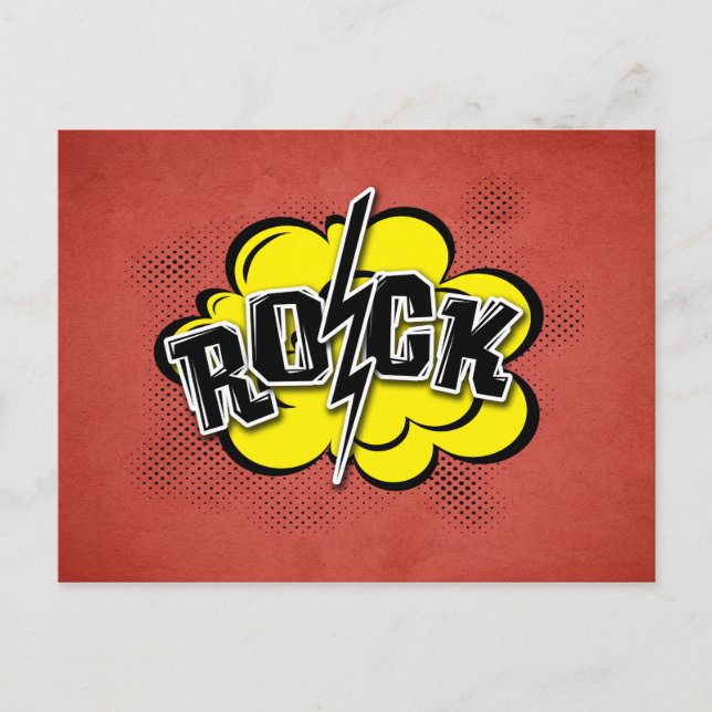Tecknad stil sten illustration vykort (Framsida)