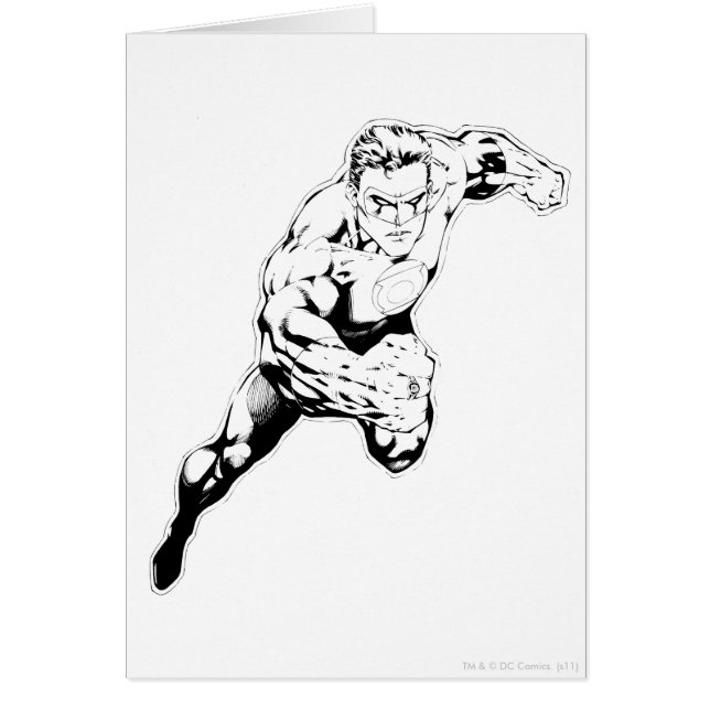 Tecknad Stil - Swift Jump, Black and White Hälsningskort (Framsidan)