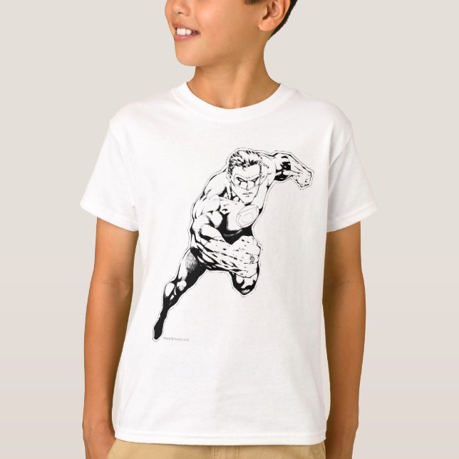 Tecknad Stil - Swift Jump, Black and White Tee (Framsida)