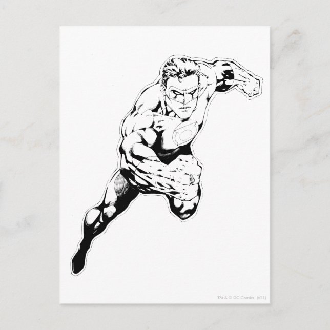 Tecknad Stil - Swift Jump, Black and White Vykort (Framsida)