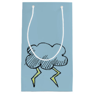 Tecknad Storm Cloud Rainy Day Design