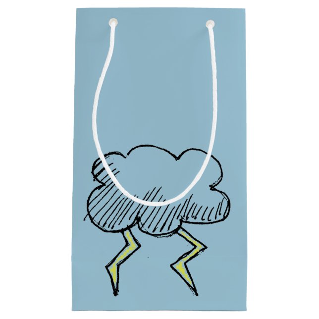 Tecknad Storm Cloud Rainy Day Design (Framsidan)