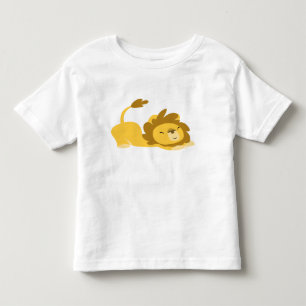Tecknad Sträckande Lejona barn T-shirt