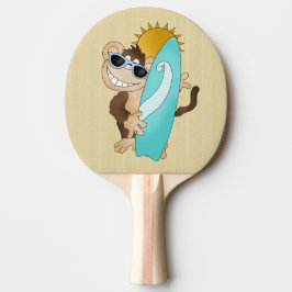 tecknad strandpingpongpaddel pingisracket
