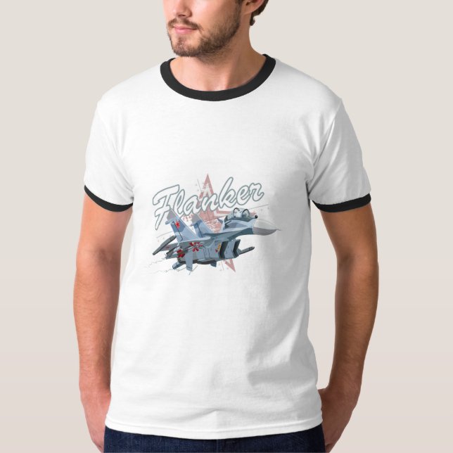 Tecknad stridsflygplan t shirt (Framsida)
