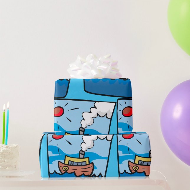 Tecknad Styrning av Vinkara havsbottnen Presentpapper (Skapare uppladdad)