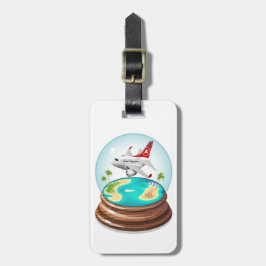 Tecknad Summer Cristal Boll Bagagebricka