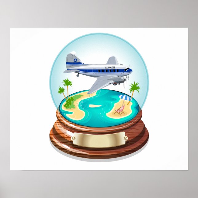Tecknad Summer Cristal Boll Poster (Framsidan)