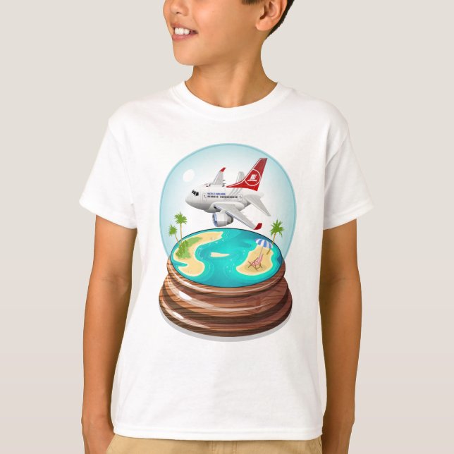 Tecknad Summer Cristal Boll T Shirt (Framsida)