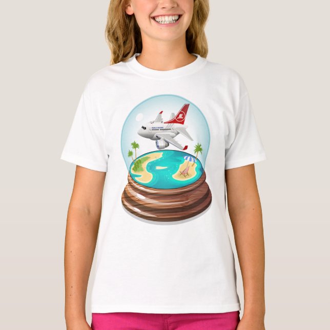 Tecknad Summer Cristal Boll T Shirt (Framsida)