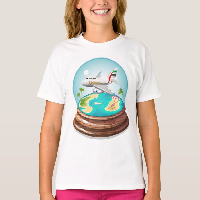 Tecknad Summer Cristal Boll T Shirt (Framsida)