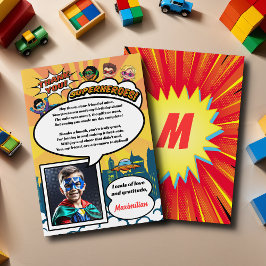 Tecknad Superassistance Tecknad Bok Photo Tackto Y Tack Kort