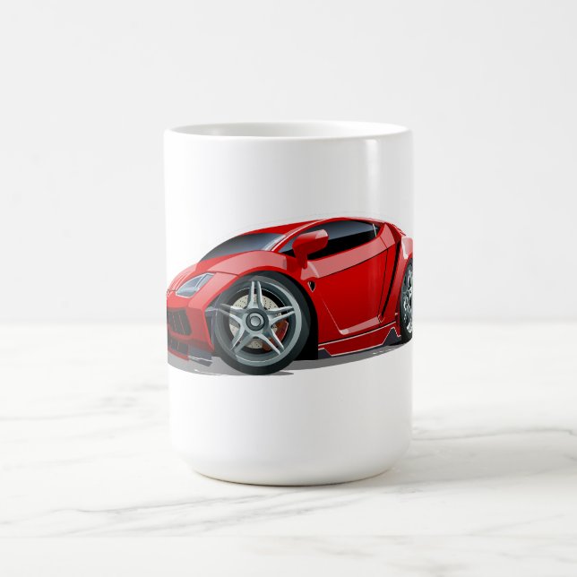 Tecknad superbil kaffemugg (Center)