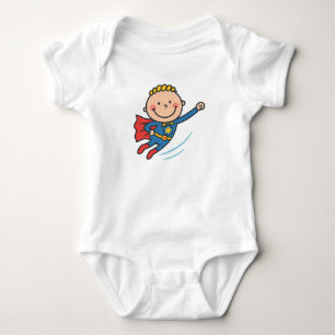 Tecknad SuperBoy Flies Kids T-Shirt
