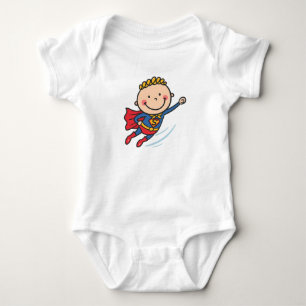 Tecknad superhjälte pojke barn skjorta t shirt