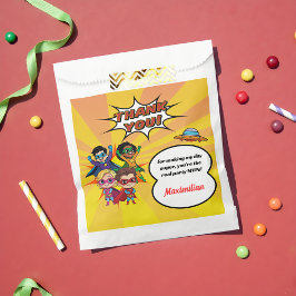 Tecknad Superhjälte Tecknad Bok Boy's Party Tack