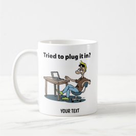 Tecknad supportman kaffemugg