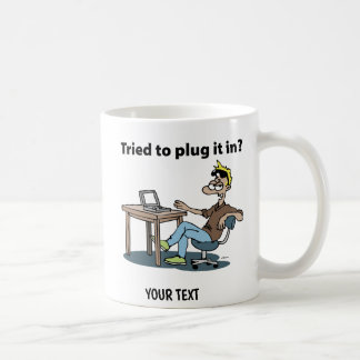 Tecknad supportman kaffemugg